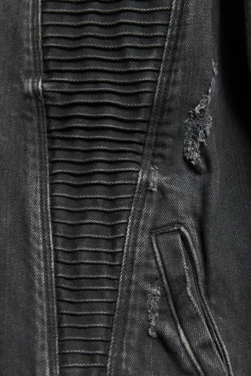 Black Distressed Preowned Jacket