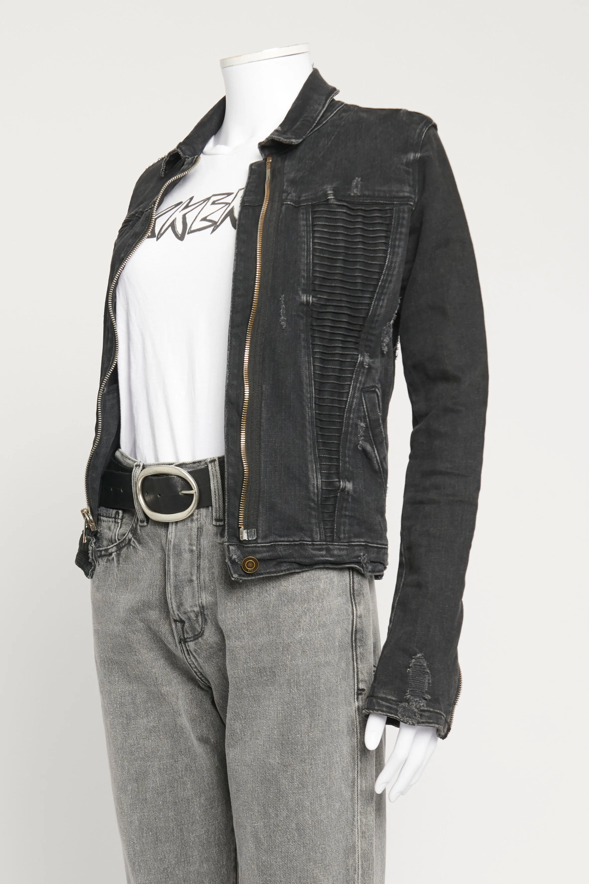 Black Distressed Preowned Jacket