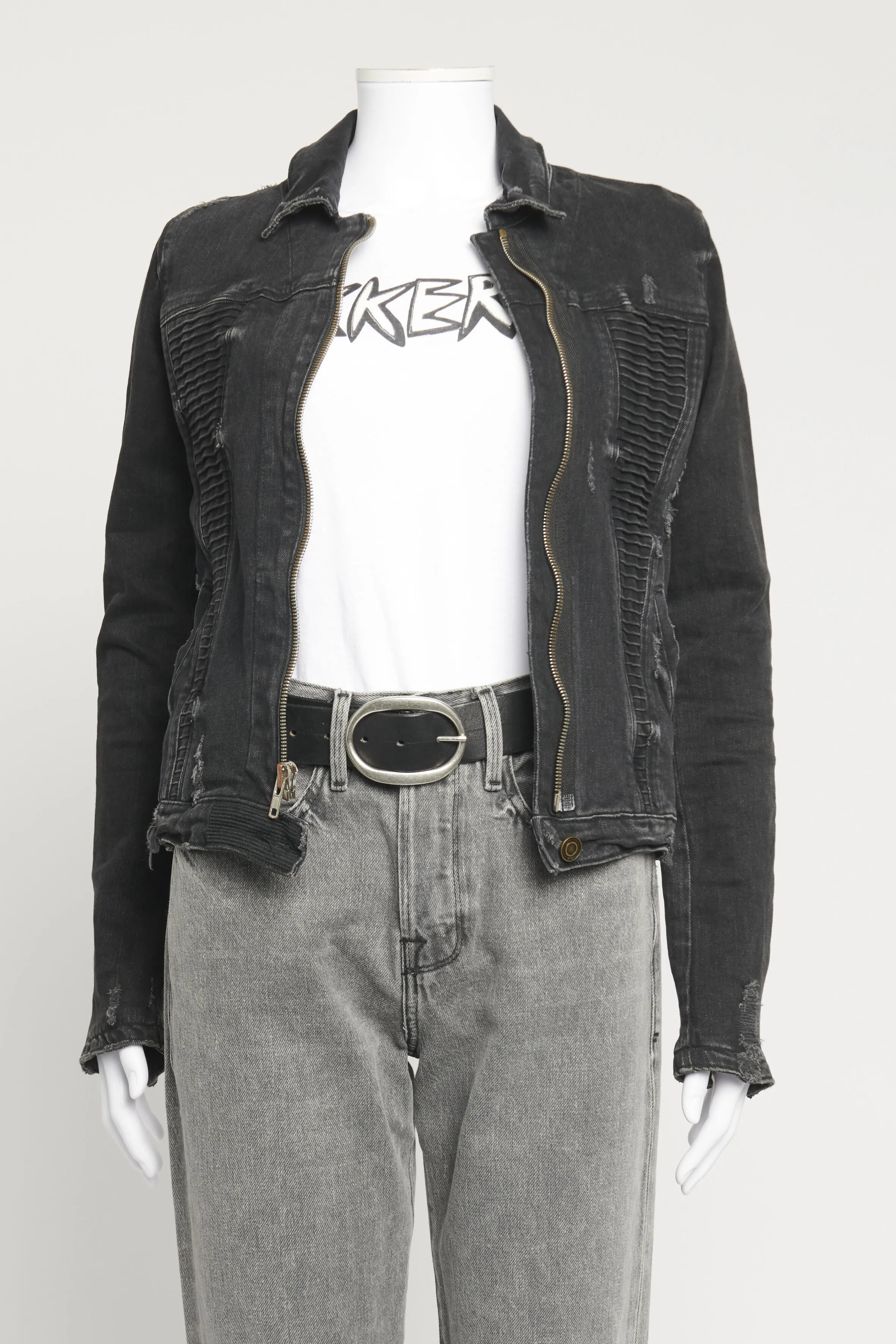 Black Distressed Preowned Jacket