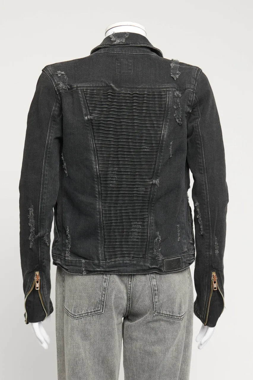 Black Distressed Preowned Jacket