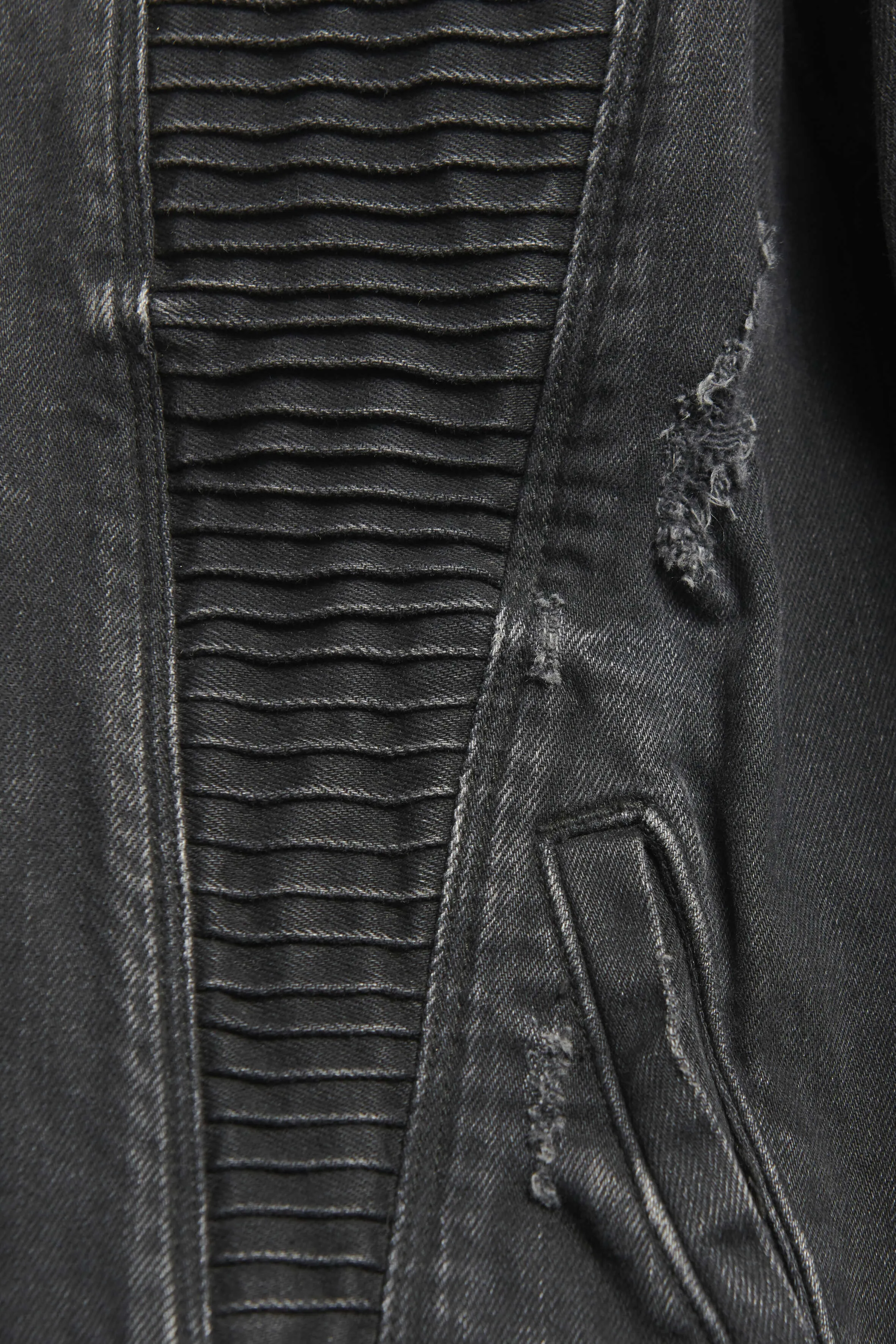 Black Distressed Preowned Jacket