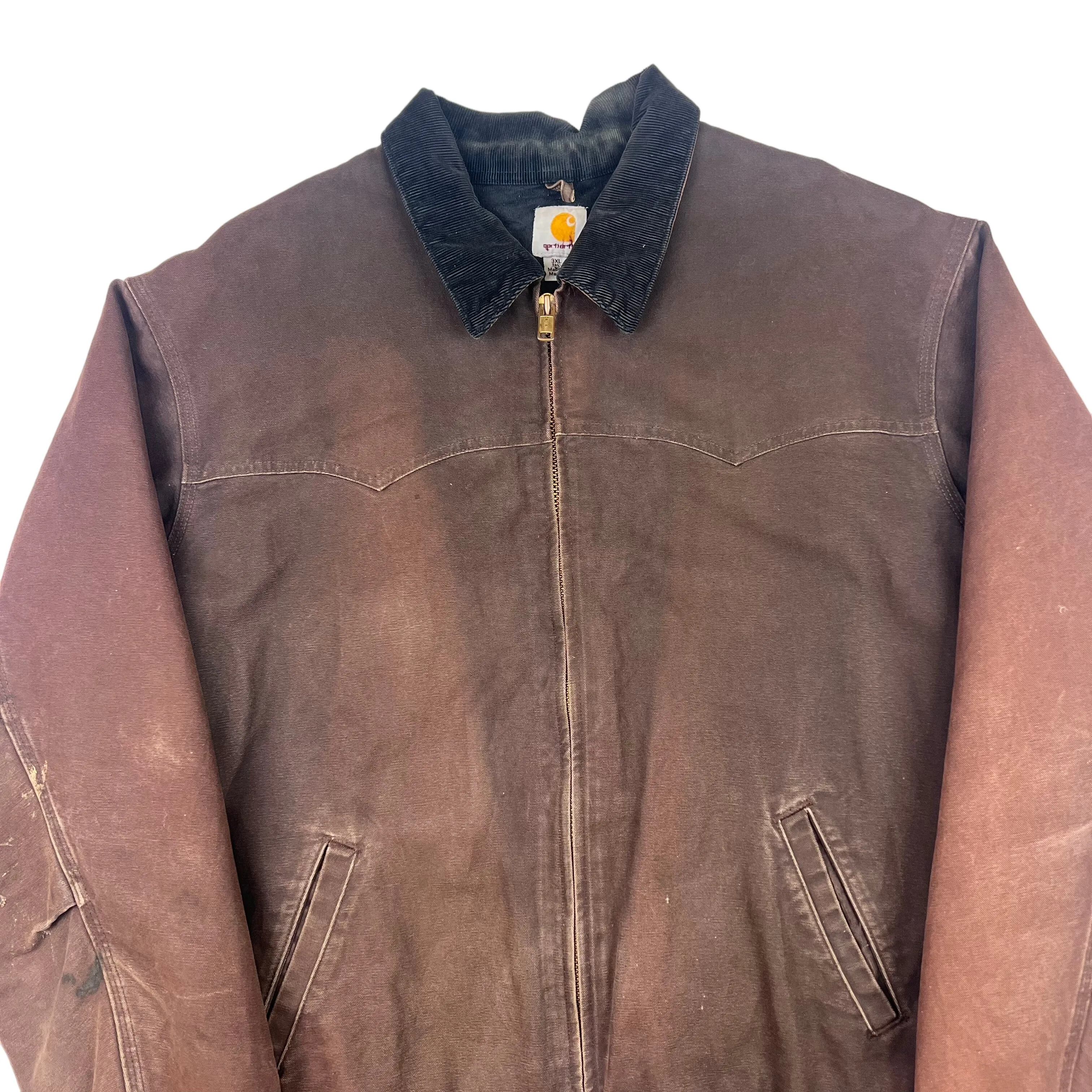 Carhartt Santa Fe Distressed Jacket Brown J14 DKB