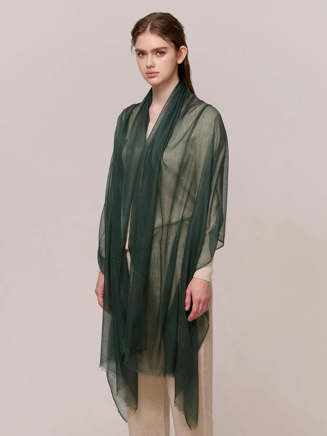Cashmere Wrap for Women, 90"x39" Oversized Thin&Lightweight Shawl, Travel Scarf for Year Round, Mother's Day Gift.