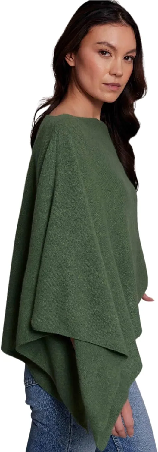 CLAUDIA NICHOLE by Alashan 100% Cashmere Luxe Dress Topper Poncho - Lightweight, Soft, Cozy & Versatile - Great Gift Item