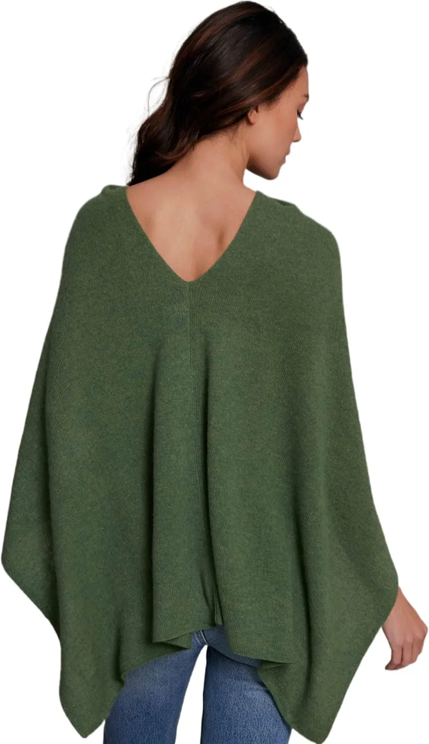 CLAUDIA NICHOLE by Alashan 100% Cashmere Luxe Dress Topper Poncho - Lightweight, Soft, Cozy & Versatile - Great Gift Item