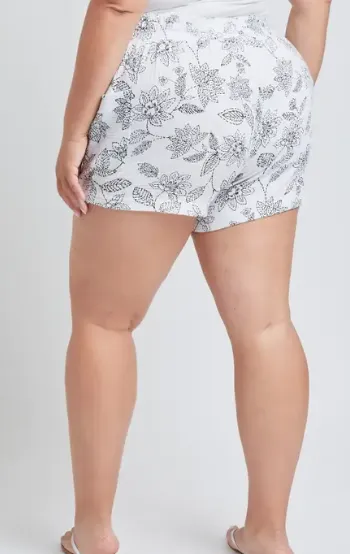 Cotton Shorts with Side Patch Pocket