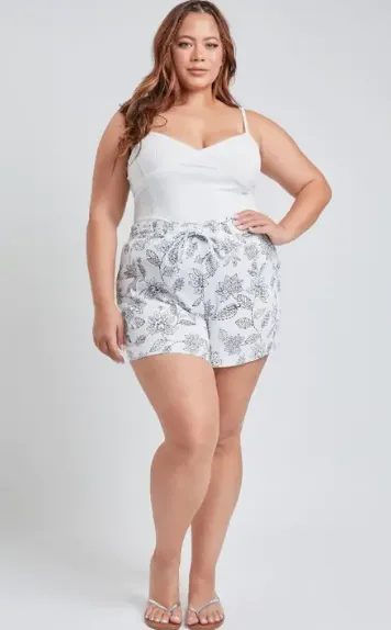 Cotton Shorts with Side Patch Pocket