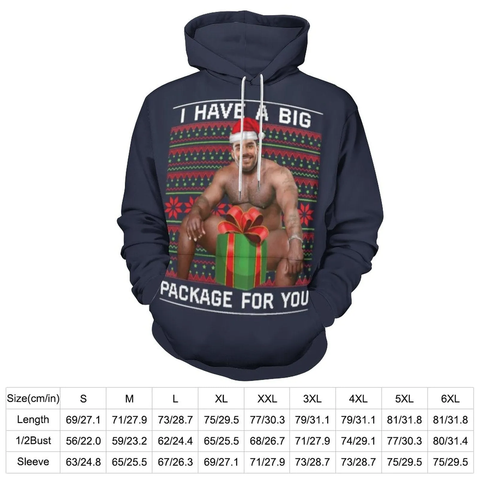 Custom Face Cool Hoodie Designs Christmas Gift for You Large Size Personalized Face Unisex Loose Hoodie Custom Top Outfits