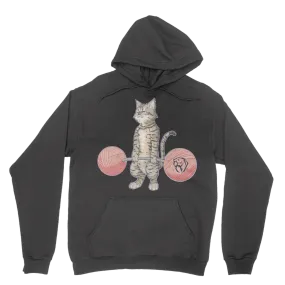 Deadlifting Tabby Cat Hoodie