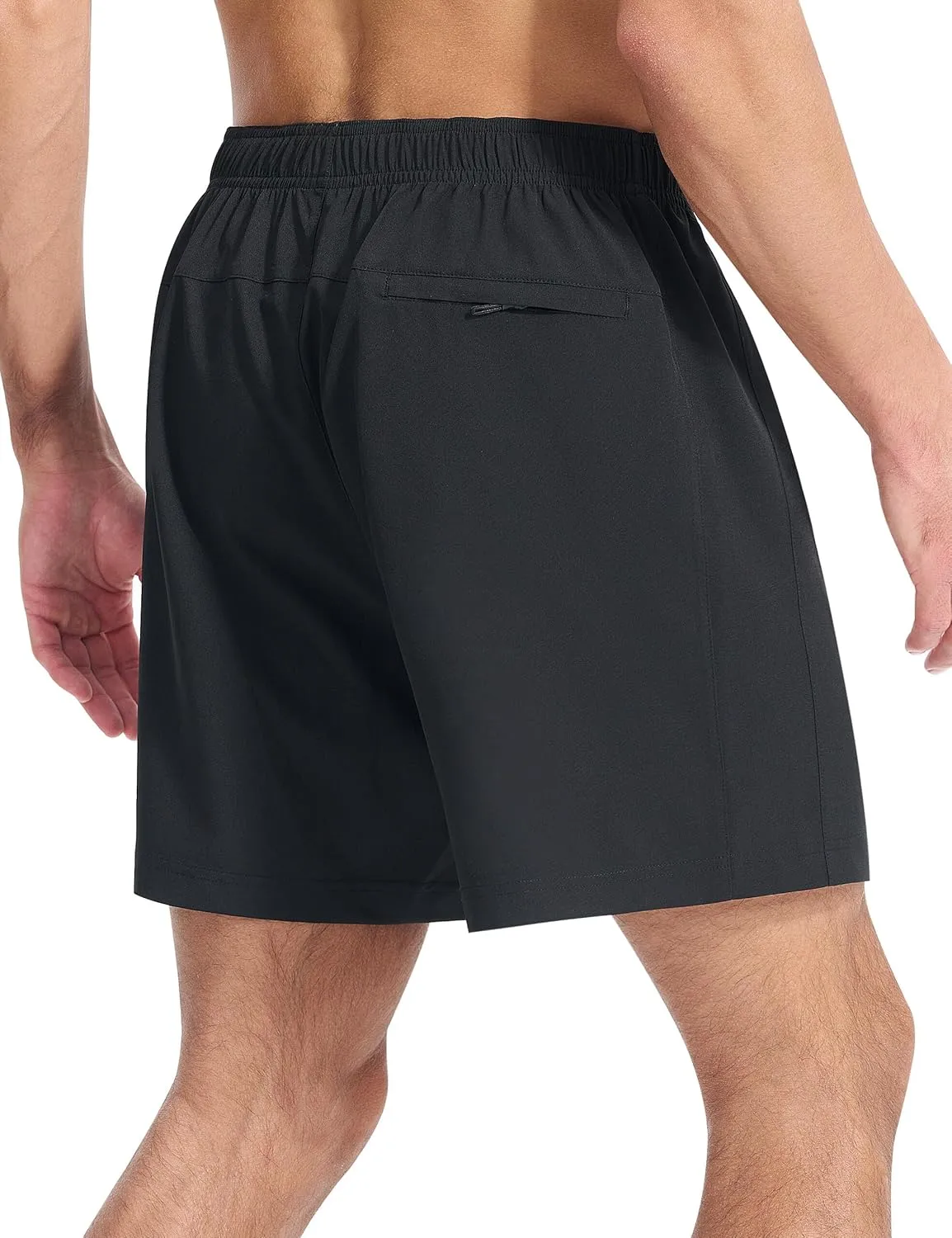 EZRUN Men's Athletic Running Shorts 7 inch Quick Dry Exercise Tennis Shorts Lightweight Workout Gym Shorts