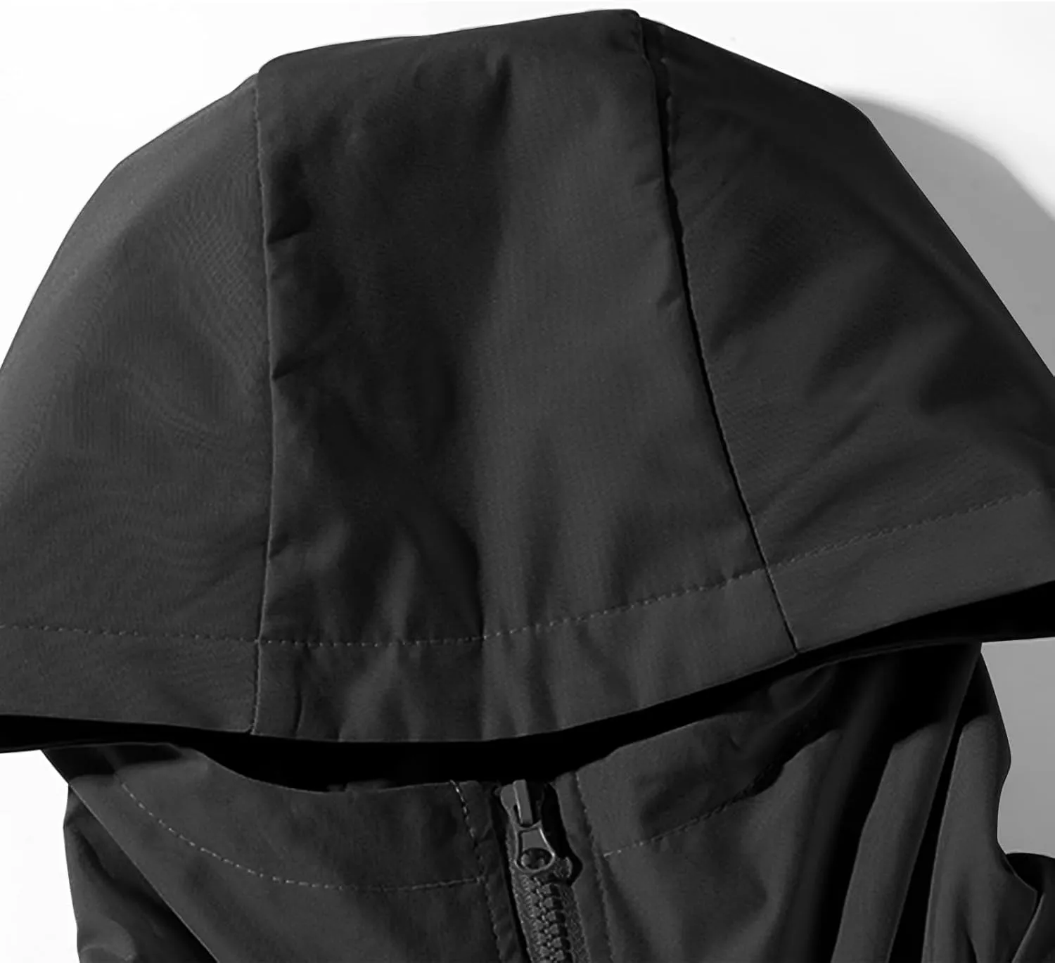 Finelylove Mens Waterproof Softshell Jacket Distressed Fashion Winter Coat Outdoor Warm Travel Hiking Jacket Windbreaker