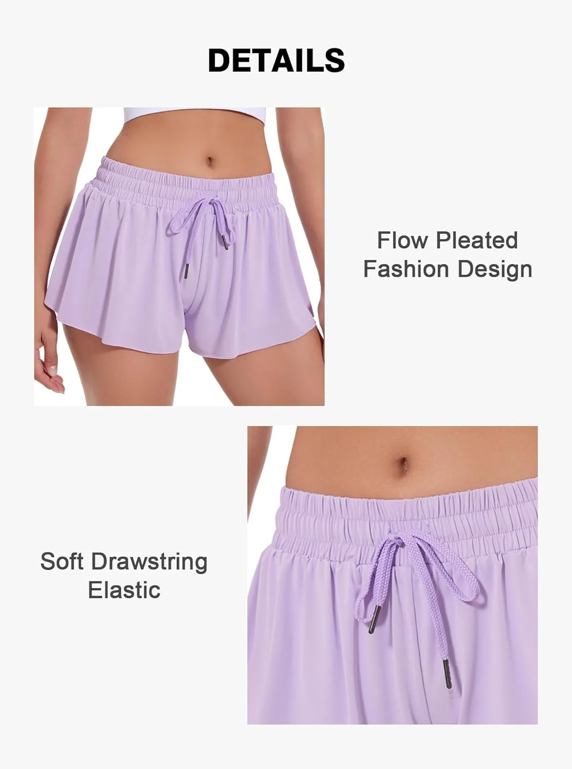 Flowy Athletic Shorts for Women Girls Butterfly Shorts Running Tennis Skort Preppy Shorts Cute Summer Clothes