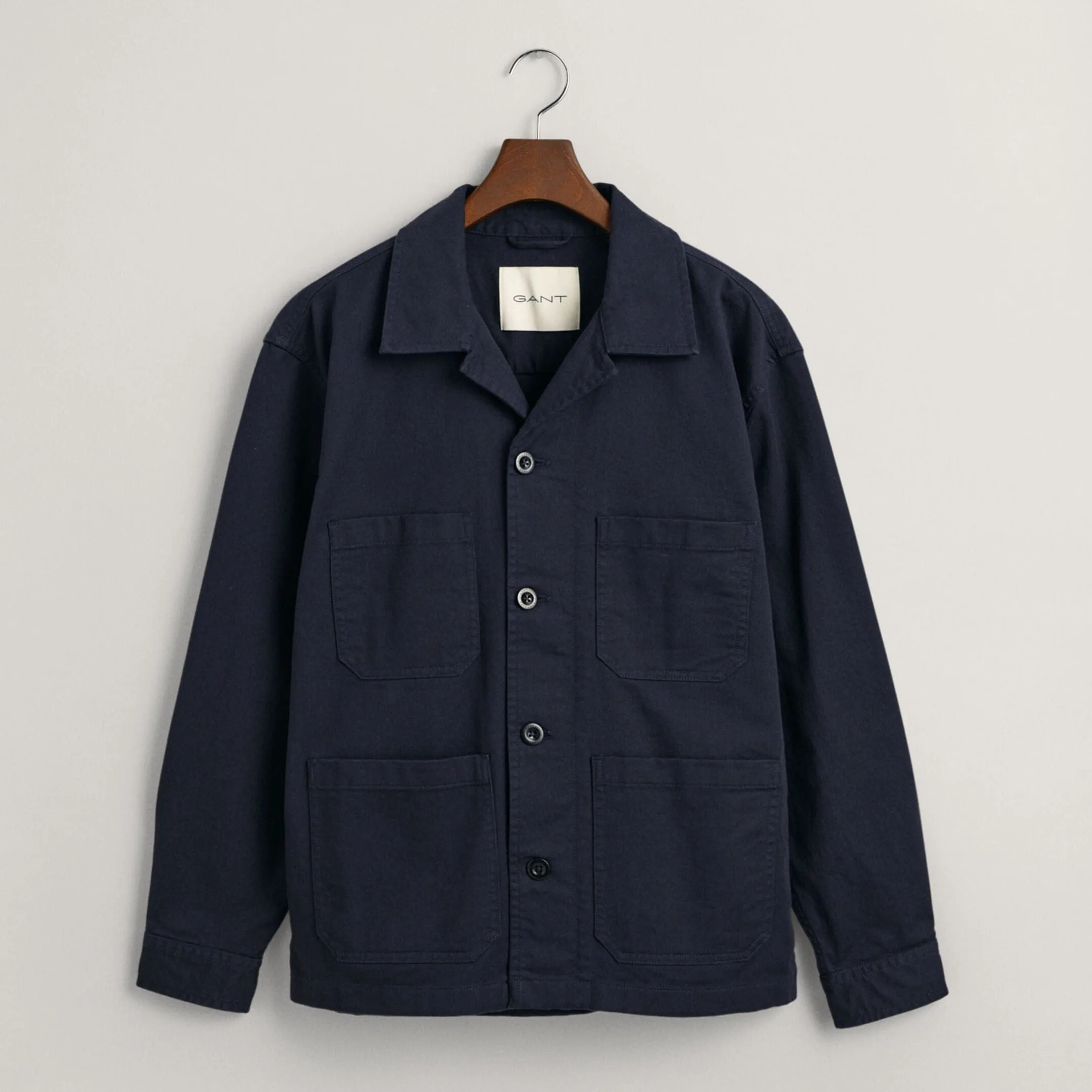 Gant Twill Overshirt in Marine