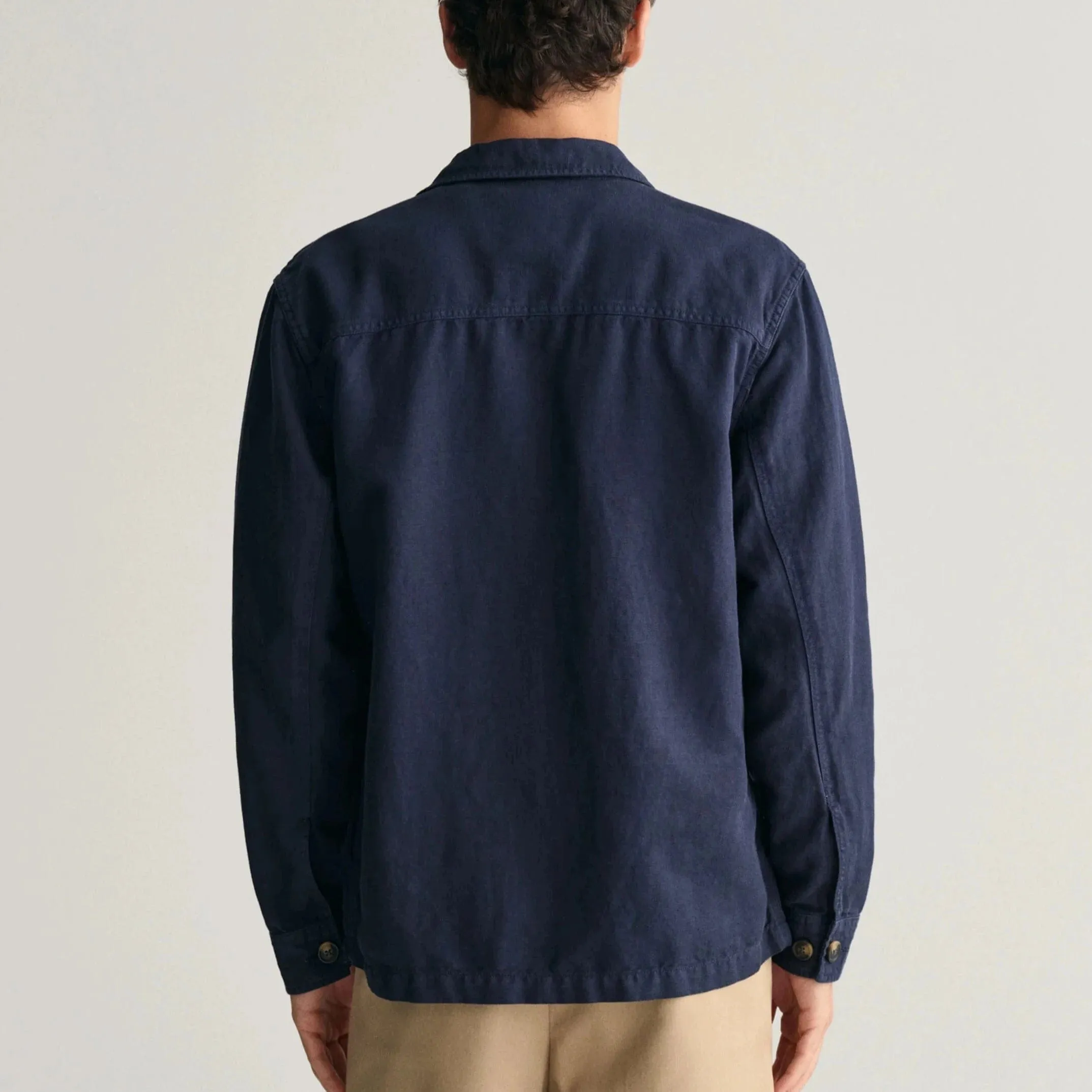Gant Twill Overshirt in Marine