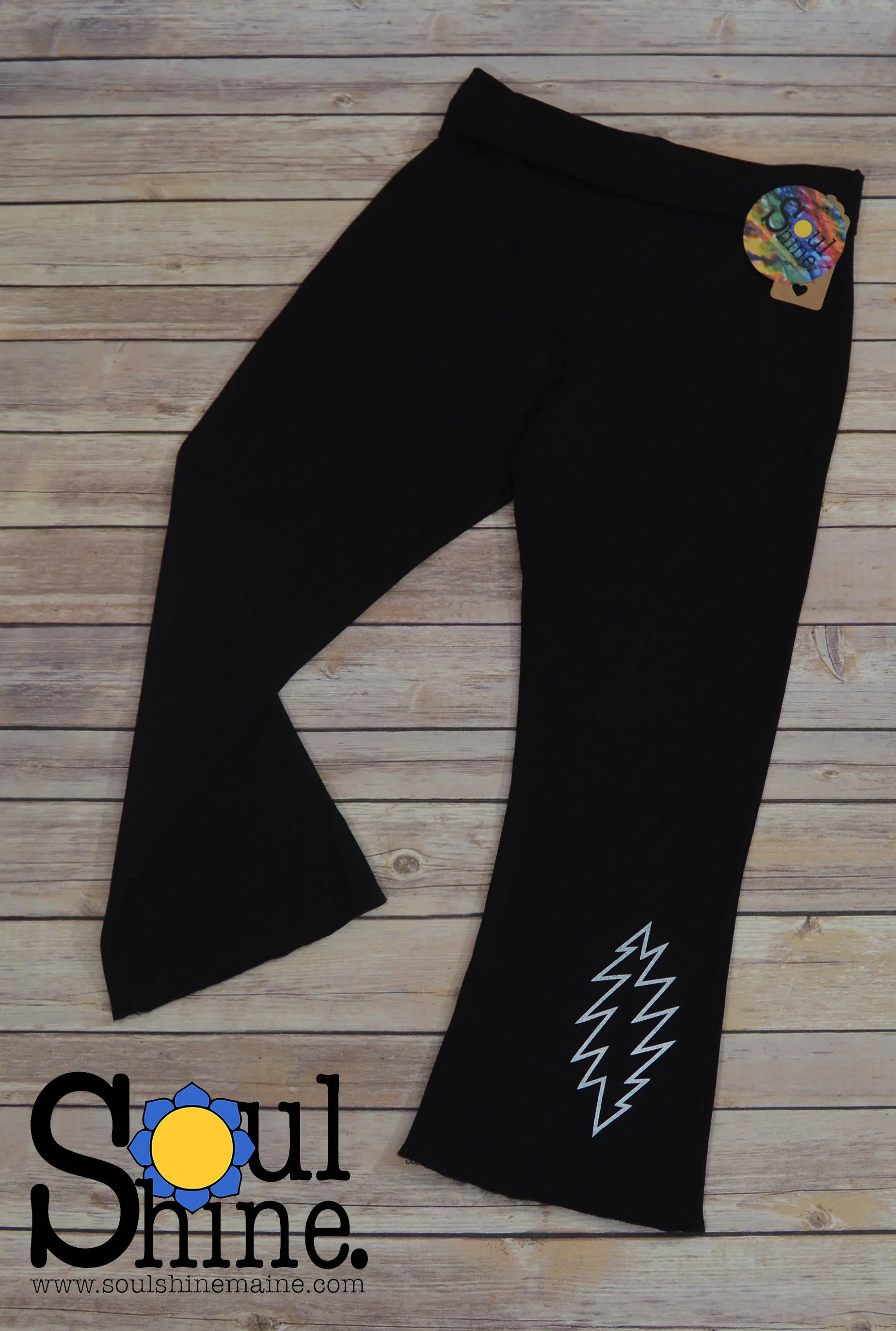 Grateful Basics Capri Yoga Pants BLACK