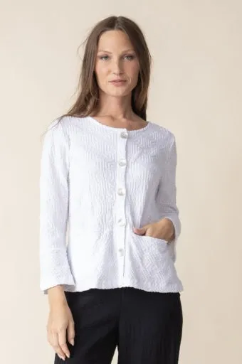 Habitat Sunburst Knit Peplum Swing Jacket