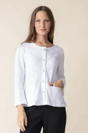 Habitat Sunburst Knit Peplum Swing Jacket