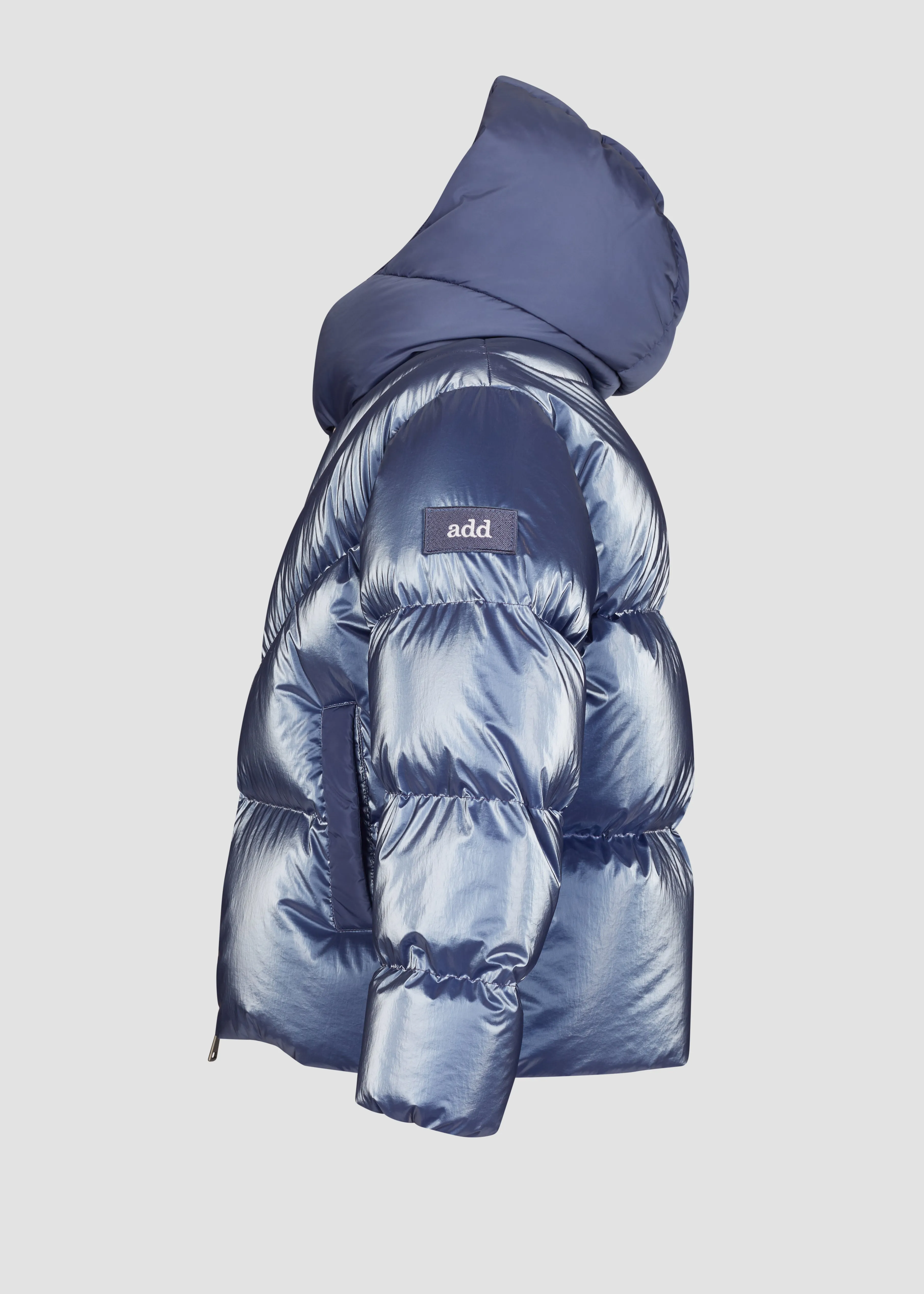 Hooded Down Bomber - Blue