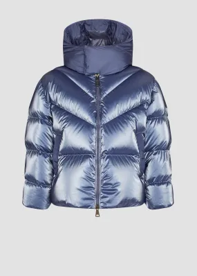 Hooded Down Bomber - Blue