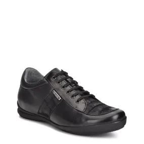 L05NPBM  - Cuadra habbano black crocodile sneakers for men