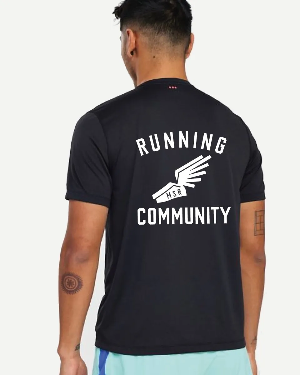 M Stopwatch Short Sleeve Men - Black