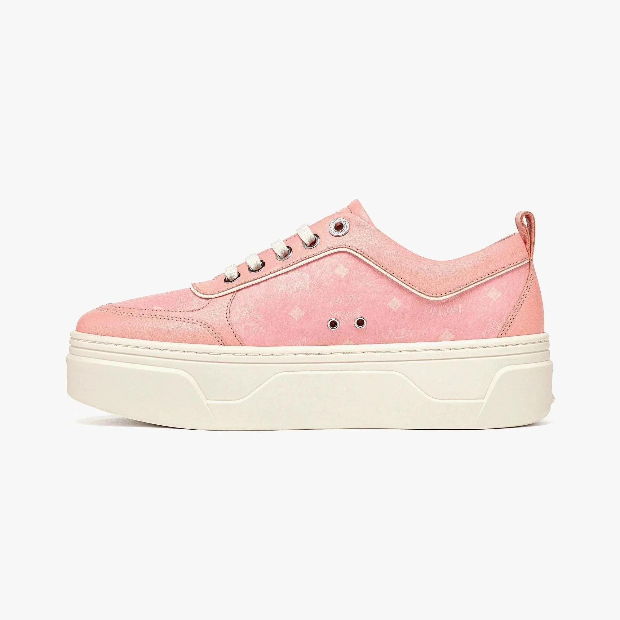 MCM Women's Skyward Platform Sneakers in Visetos