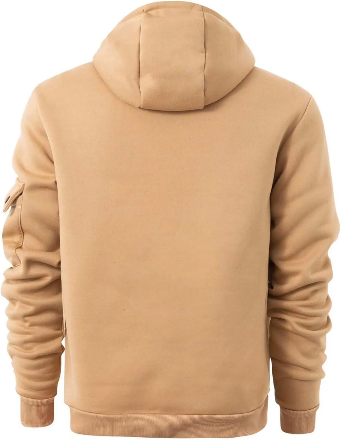 Mens Fall Hoodie Casual Half Zip Waffle Pullover Sweatshirts Running Gym Athletic Hooded Shirt with Pocket Big&Tall