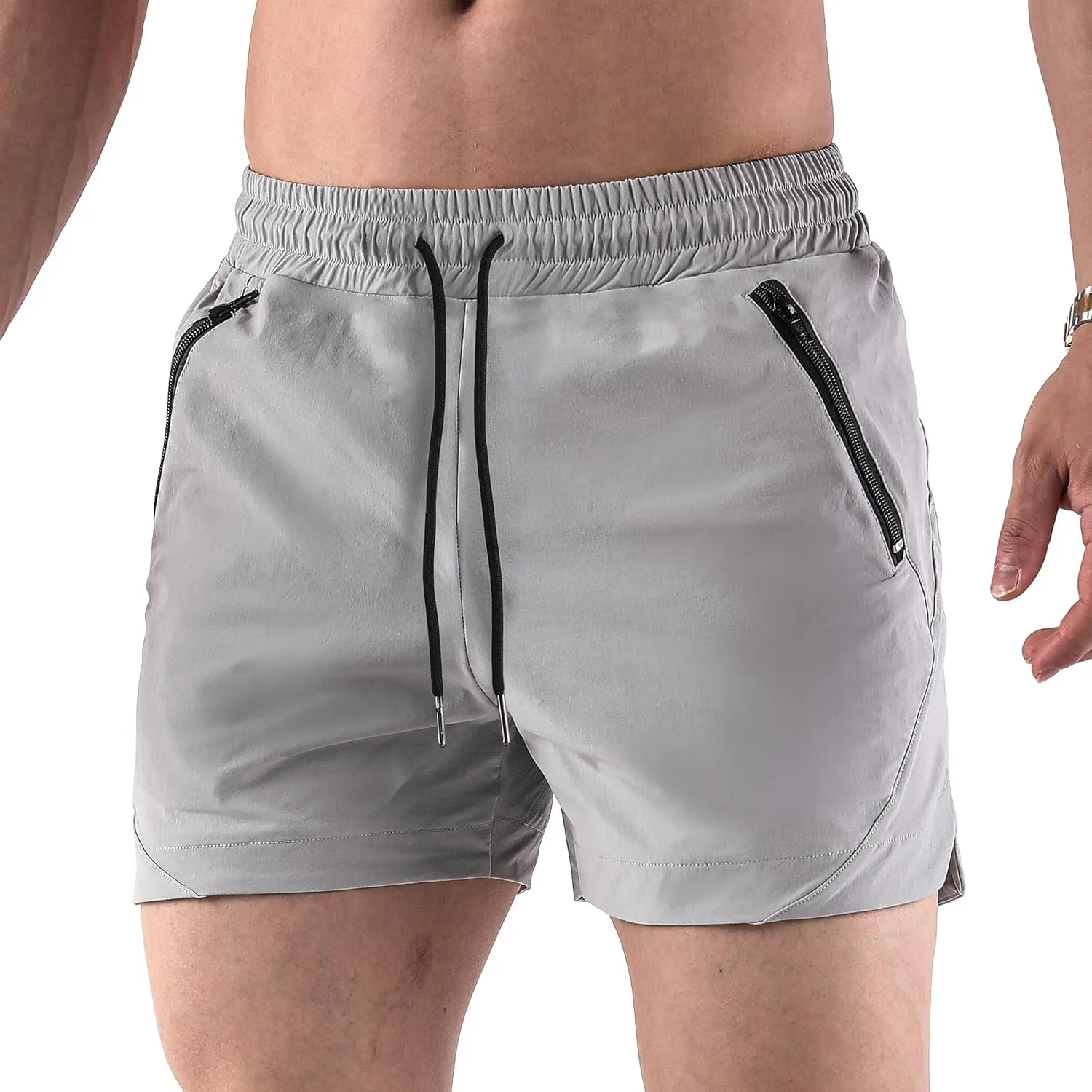 Mens Gym Shorts 5 Inch Slim Workout Shorts Lightweight Quick Dry Running Athletic Shorts with Pockets