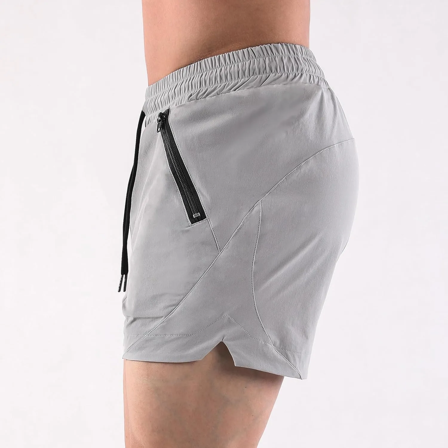 Mens Gym Shorts 5 Inch Slim Workout Shorts Lightweight Quick Dry Running Athletic Shorts with Pockets