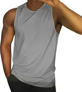 Men's Workout Tank Tops Quick Dry Sleeveless Bodybuilding Muscle Tees Athletic Gym Running Swim Beach Training Shirts