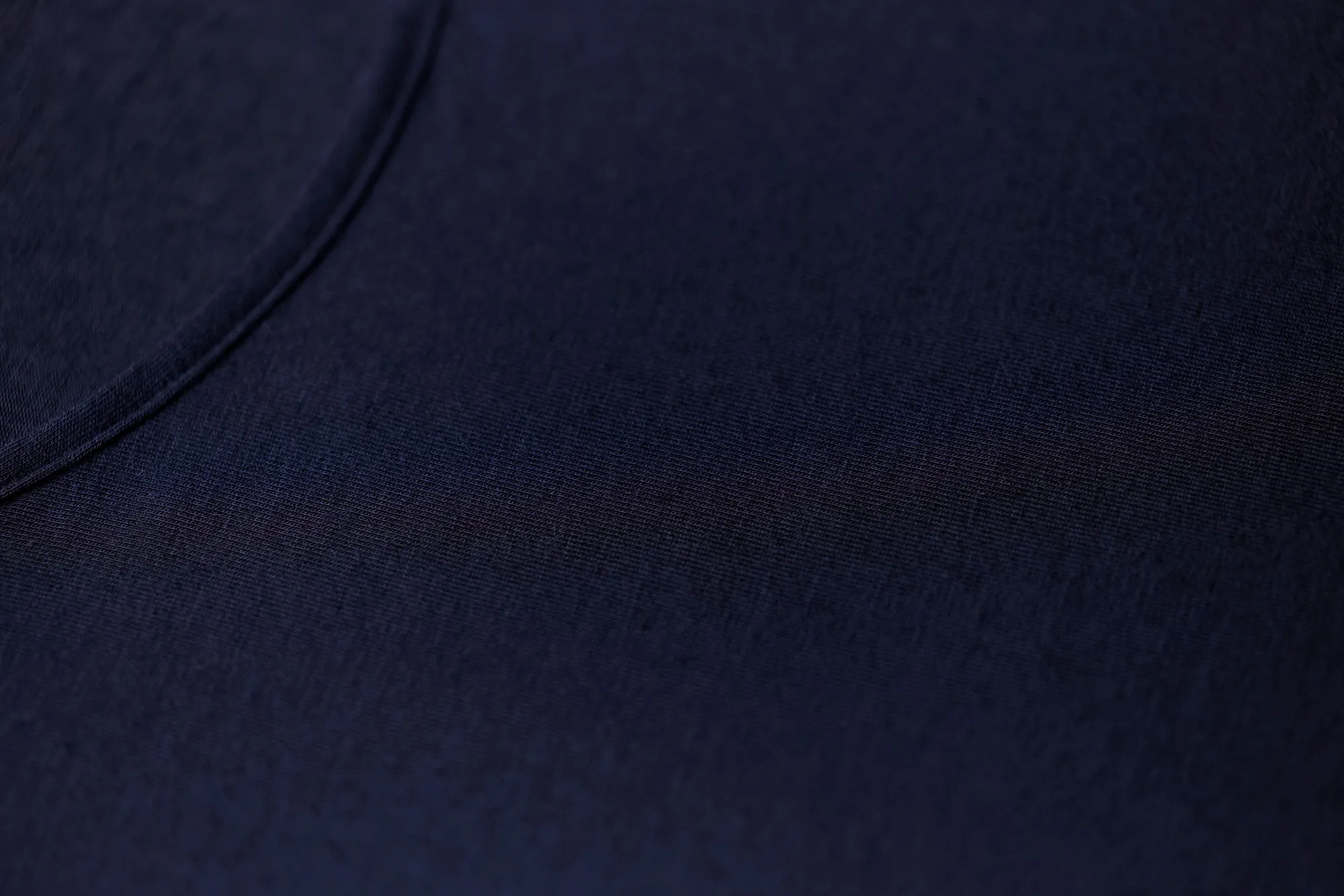 Modal Cashmere Long Sleeve Top Navy