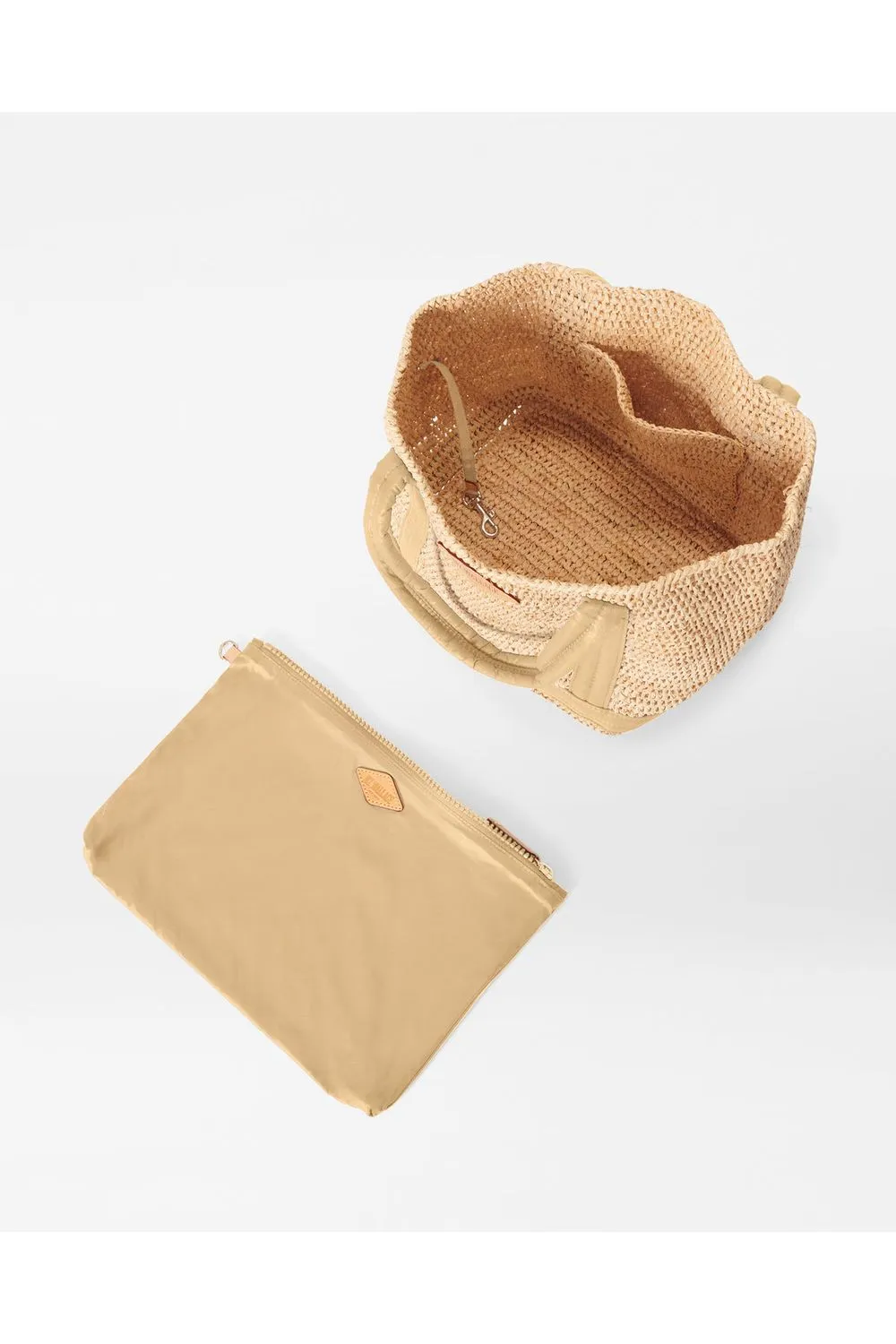 MZ Wallace Raffia Tote Small 1471N1914  | Raffia/Camel