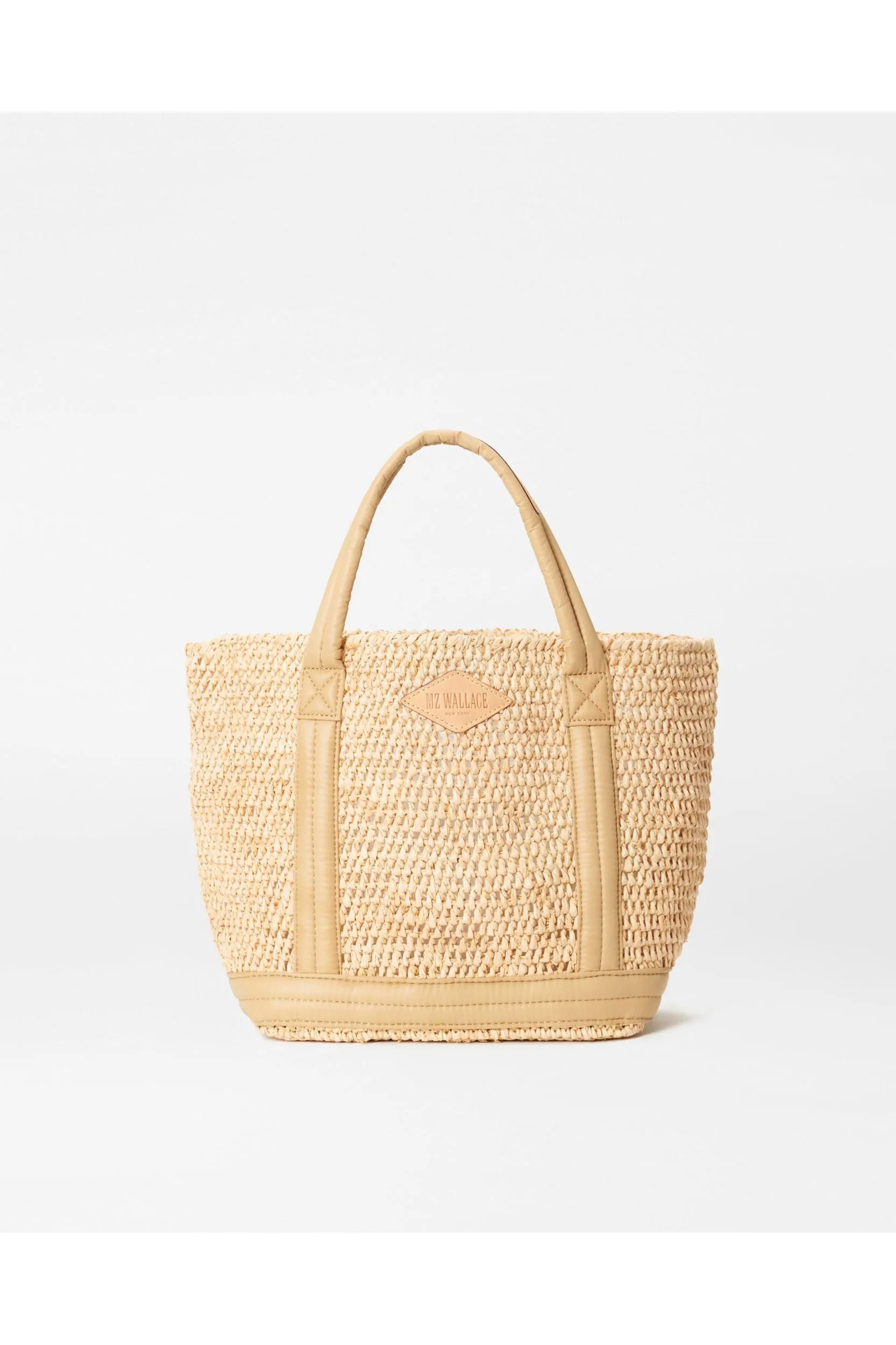 MZ Wallace Raffia Tote Small 1471N1914  | Raffia/Camel