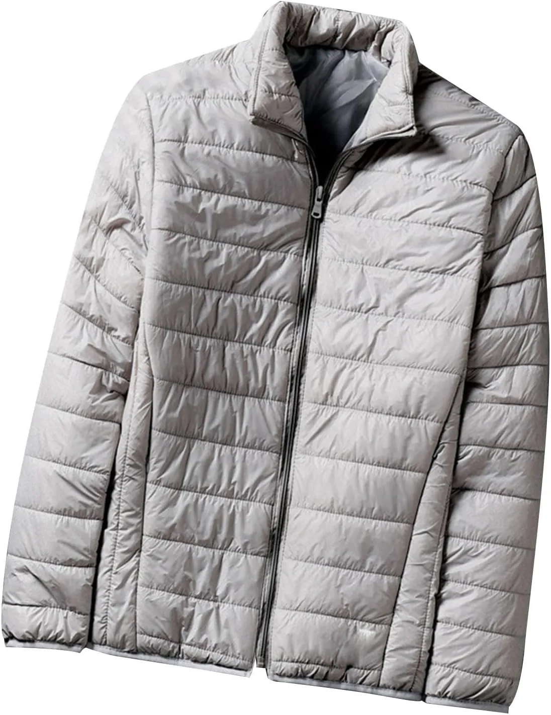 Oversized down Jacket Men Gradient Print Puffer Jacket Thickened Winter down Coats Stand Collar Warm Bubble Outwear