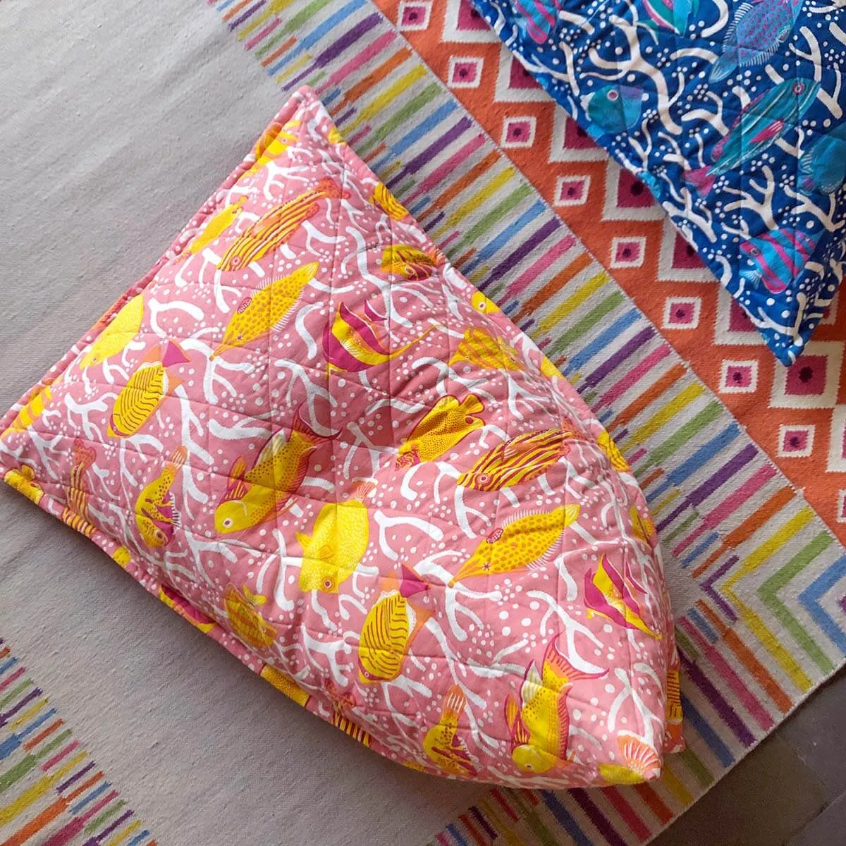 Pink Coral Reef Bean Bag Cover