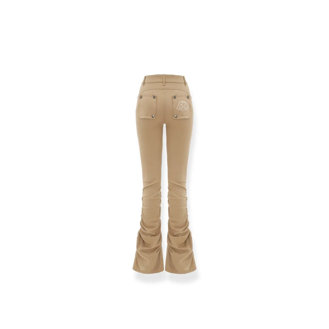 Reconstruction Washed and Distressed Jeans Brown