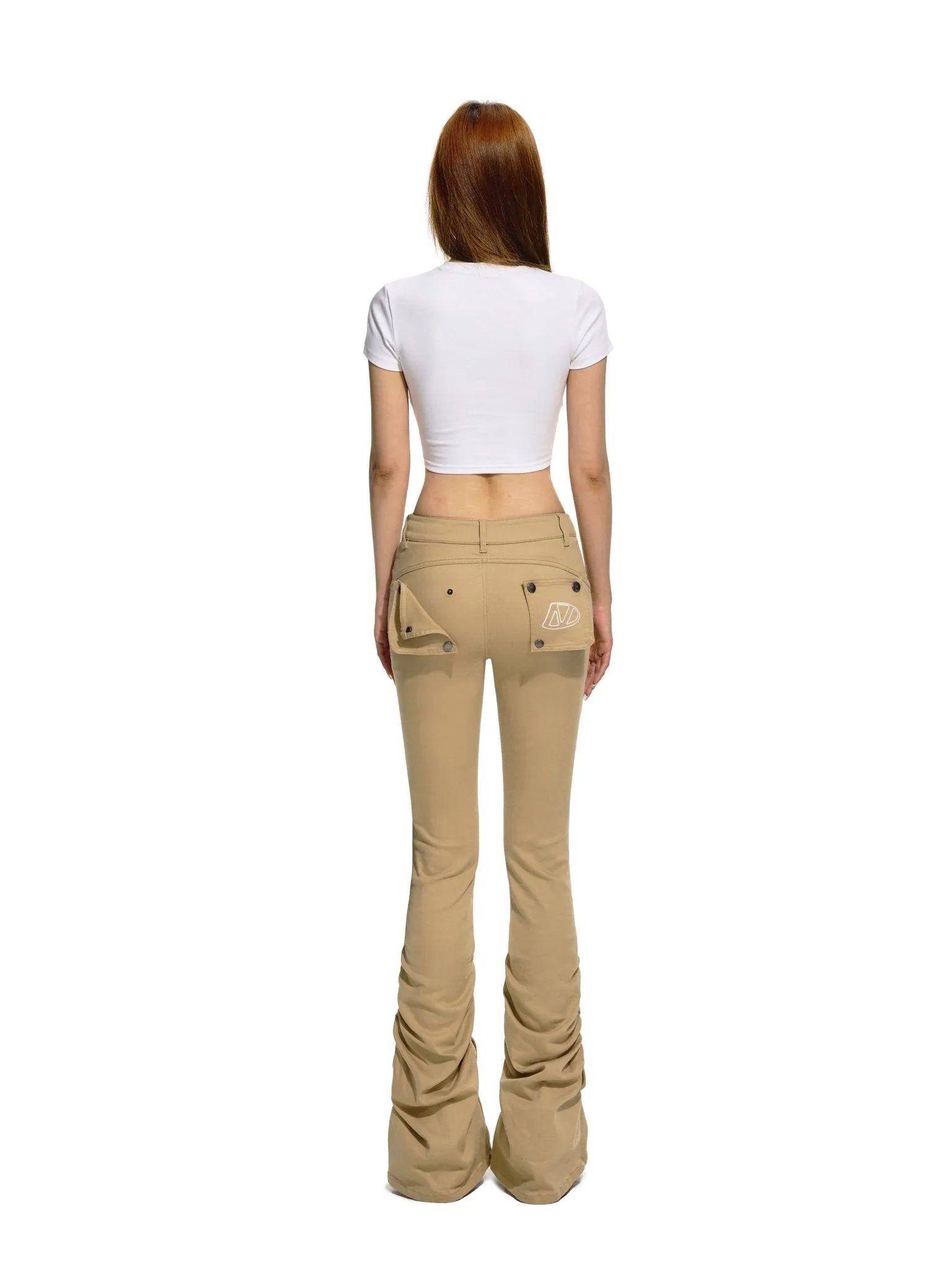 Reconstruction Washed and Distressed Jeans Brown