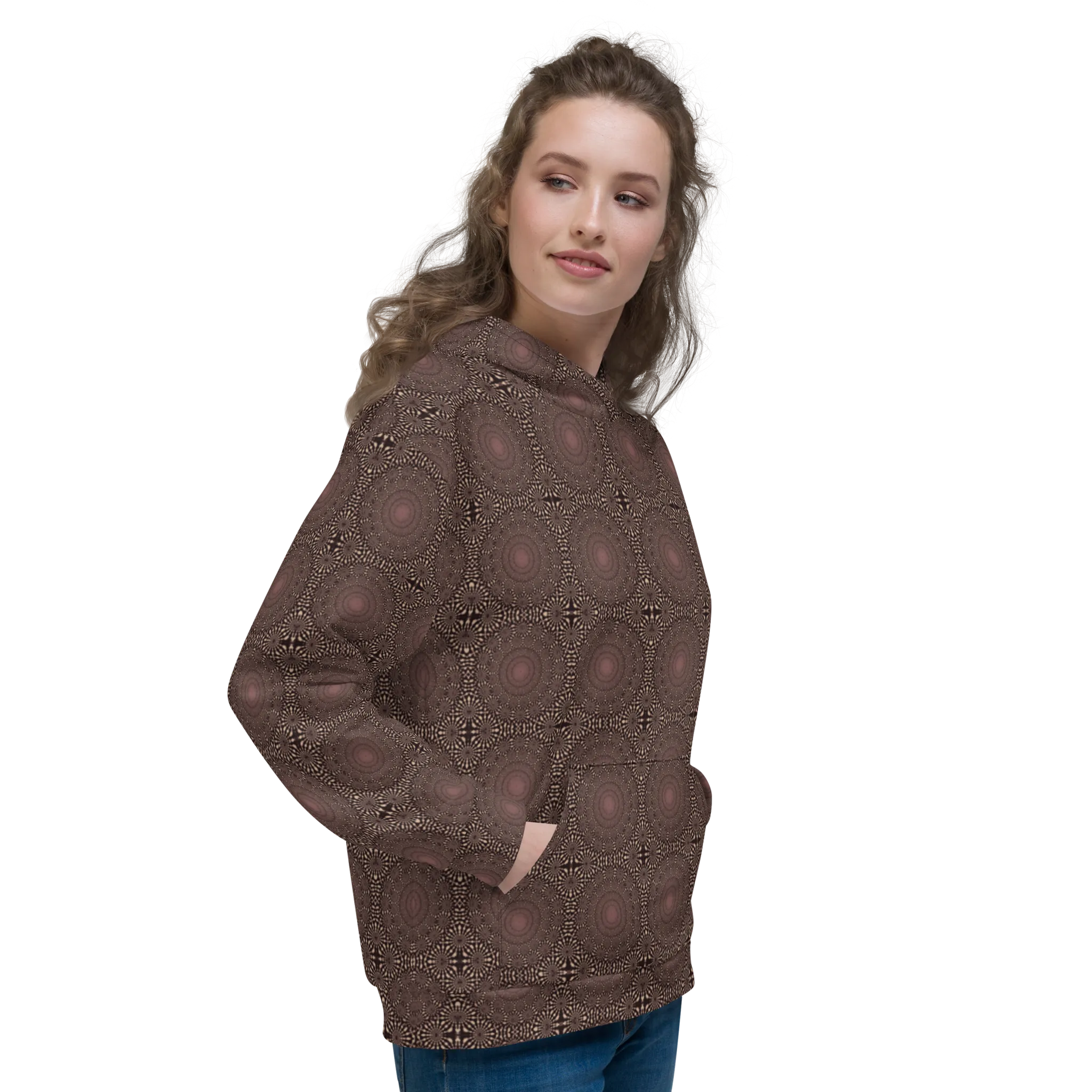 Recursia Desert Dream Women's Hoodie In Pink