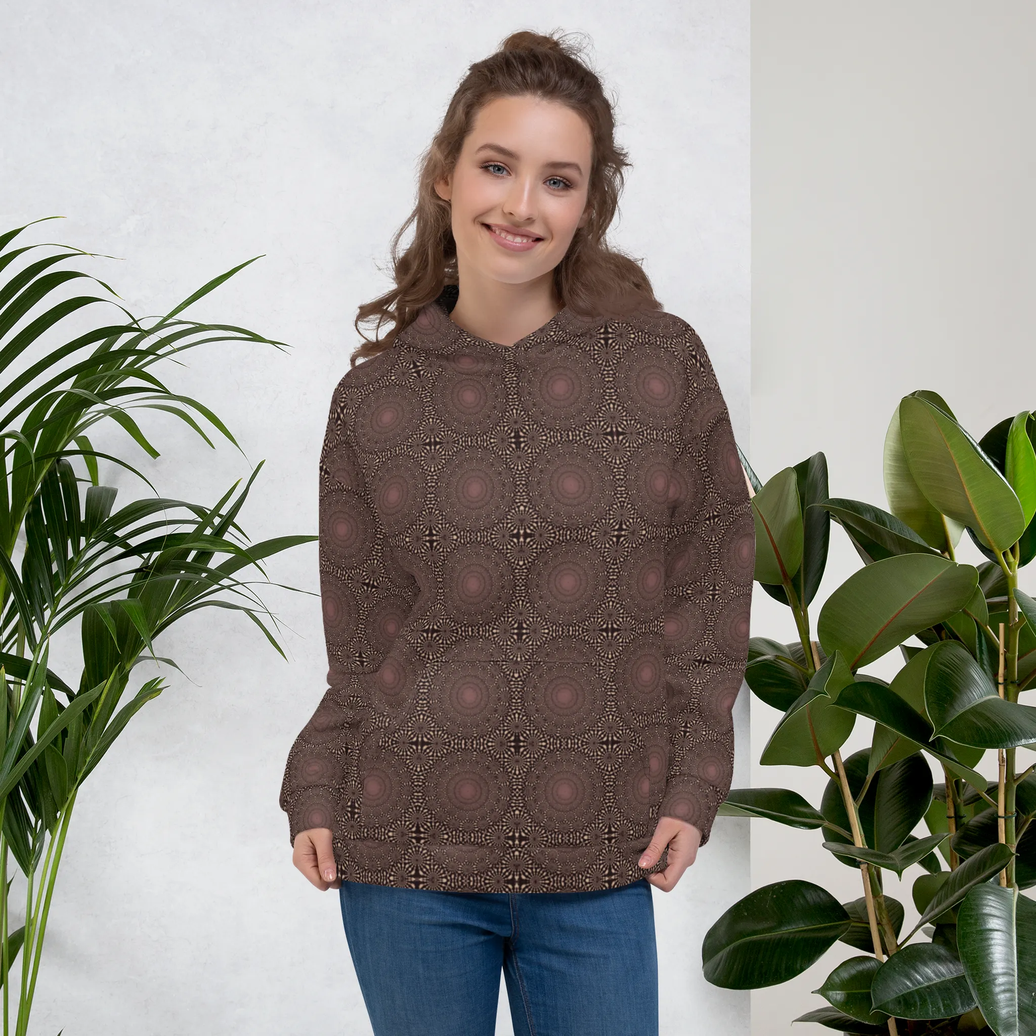 Recursia Desert Dream Women's Hoodie In Pink