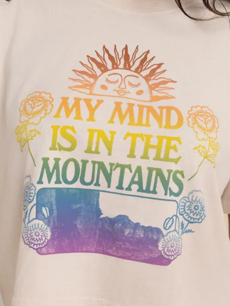 ROARK WOMEN'S MOUNTAIN CROPPED BOXY PREMIUM TEE