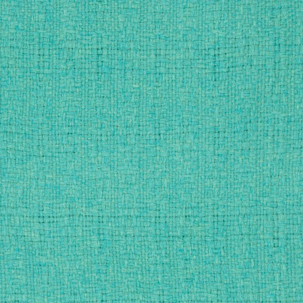 Super Luxe Aqua Green Basket Weave Cashmere Shawl