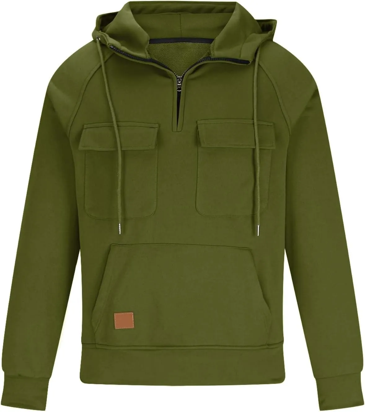Tactical Sweatshirts Men Hoodies 1/4 Zip Winter Long Sleeve Workout Gym Cargo Pullover Sports Outdoor Winter Jacket