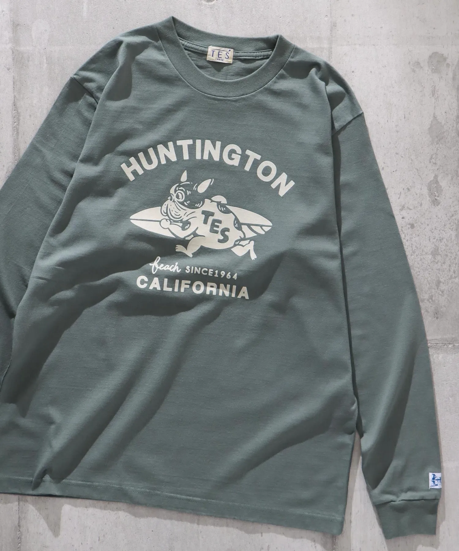 TES RUNNING BUHI FLOCKY LONG SLEEVE T-SHIRT / ロンT