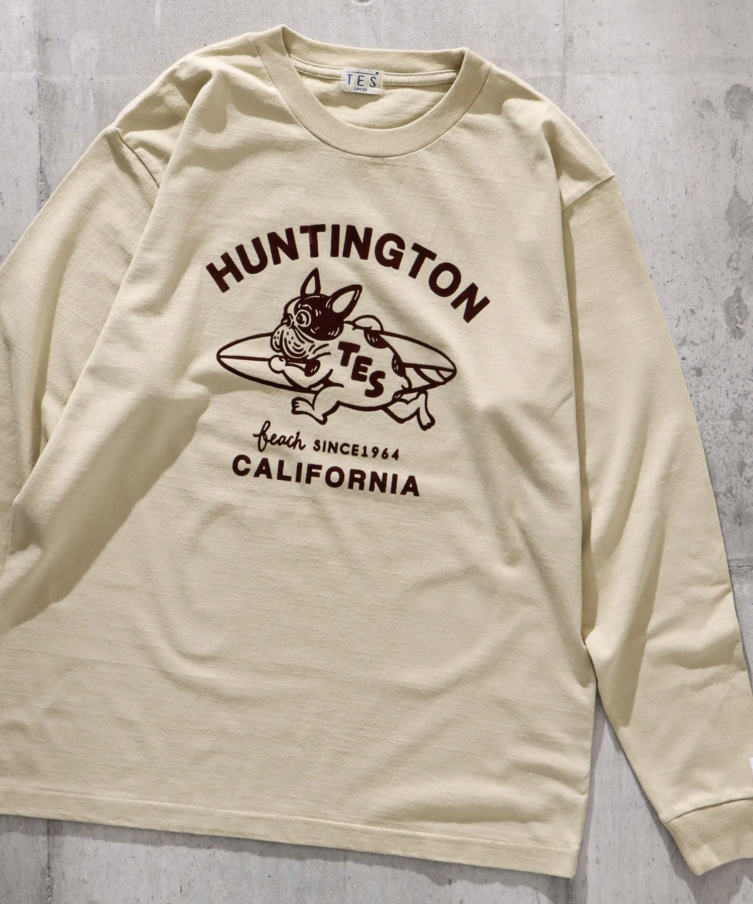 TES RUNNING BUHI FLOCKY LONG SLEEVE T-SHIRT / ロンT