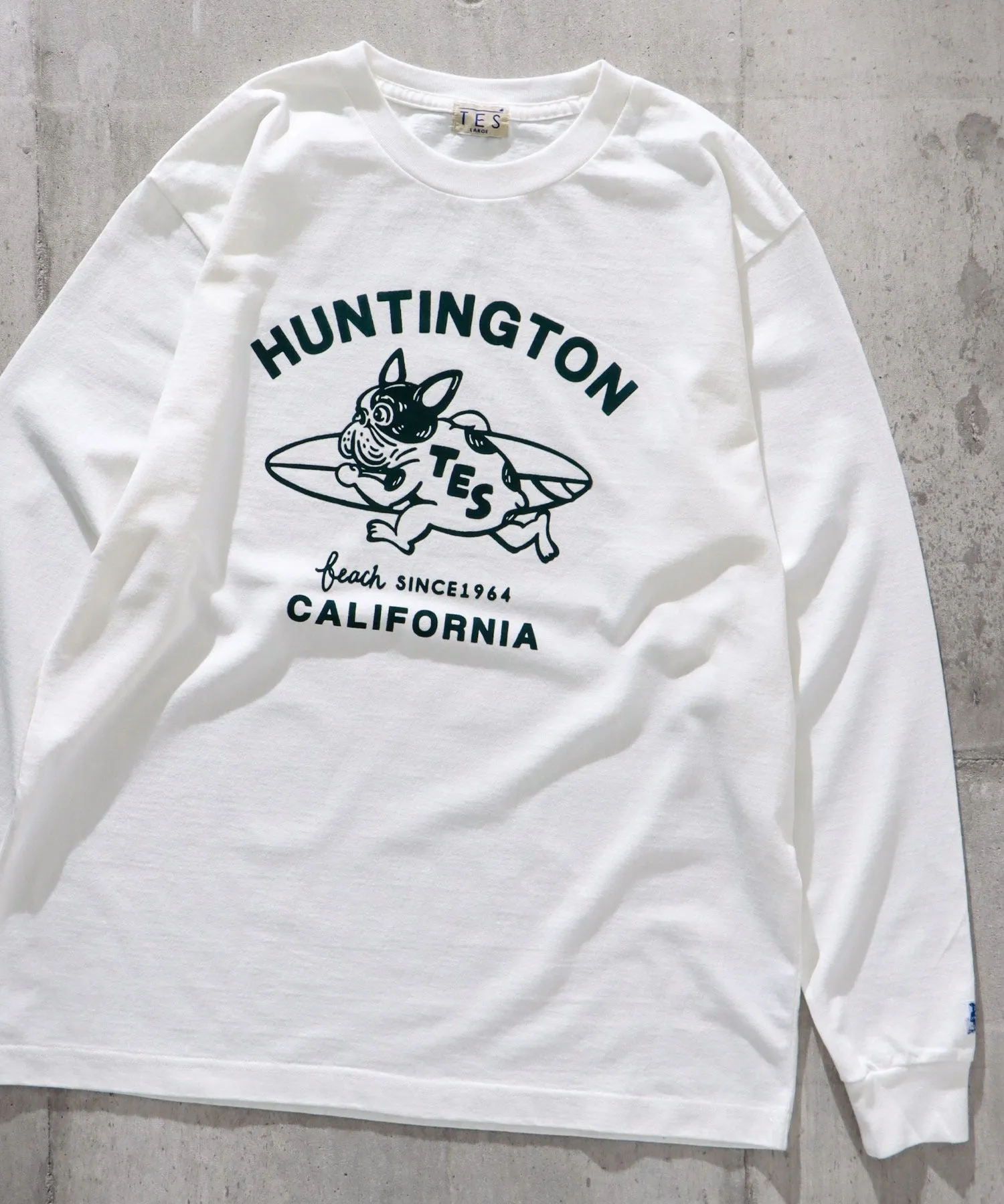 TES RUNNING BUHI FLOCKY LONG SLEEVE T-SHIRT / ロンT