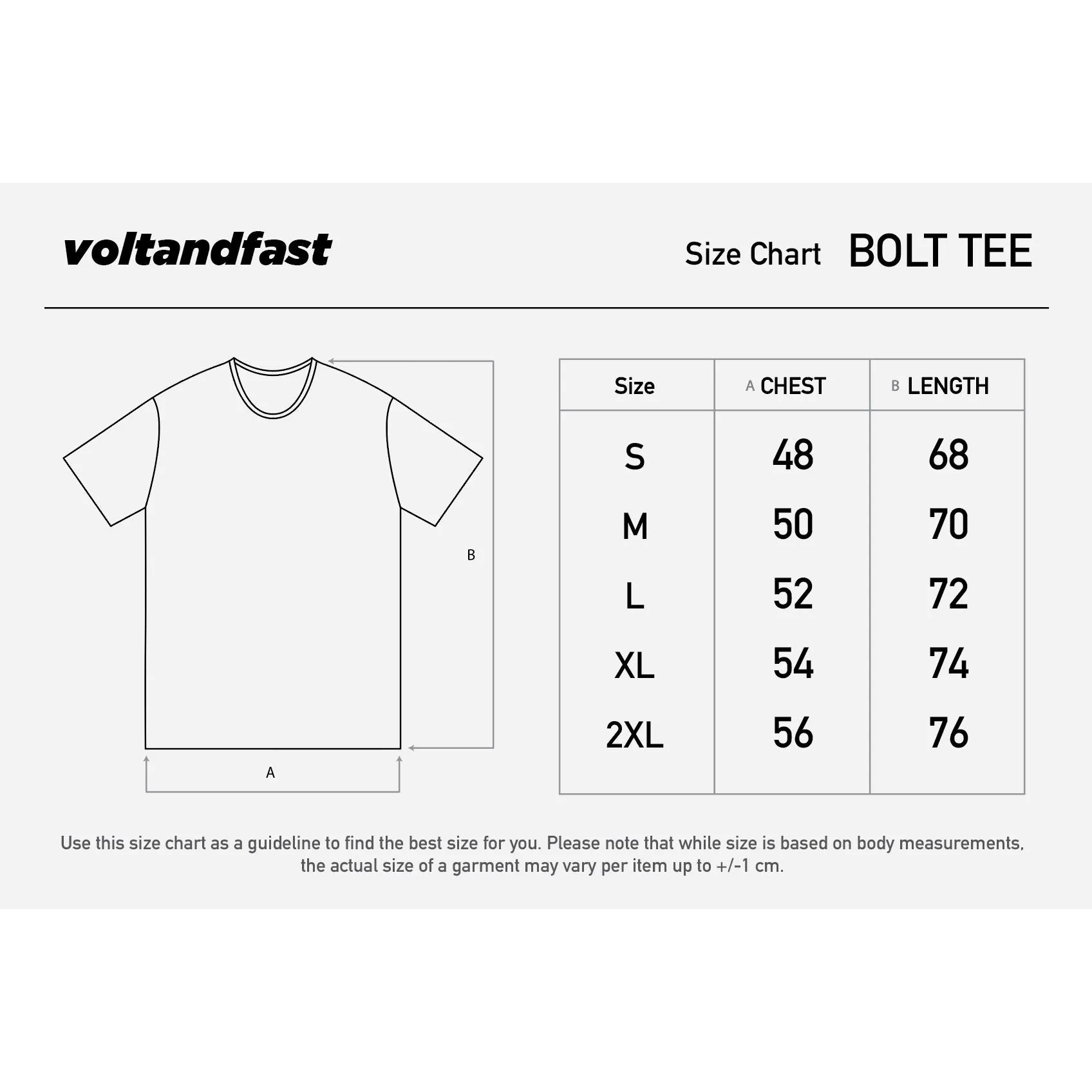 Volt and Fast Men's BOLT Running Short Sleeve-Black