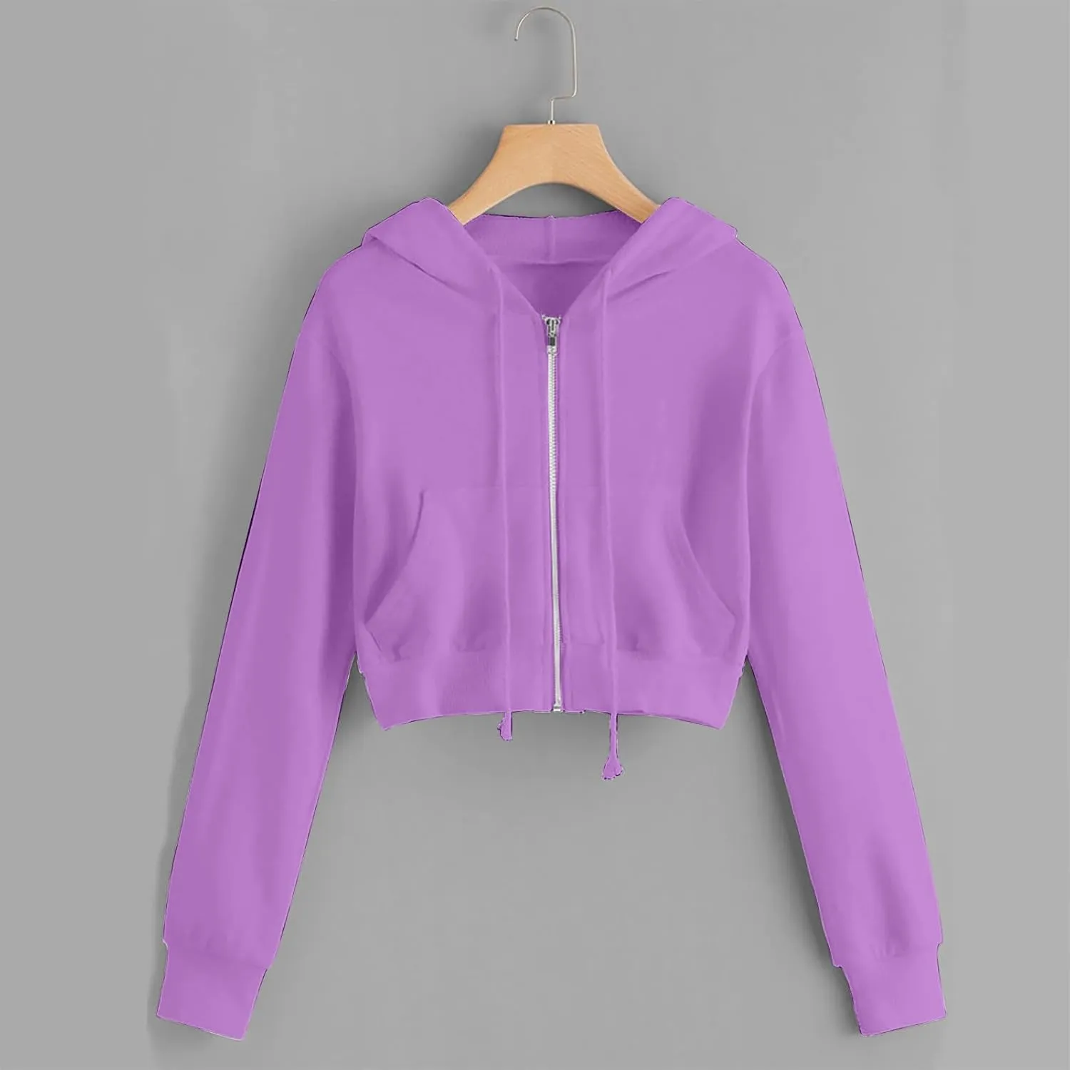 Womens Full Zip Croped Hoodies Long Sleeve Fall Teen Girl Jacket Thin Coats Athletic Workout Pullover Y2K Clothes