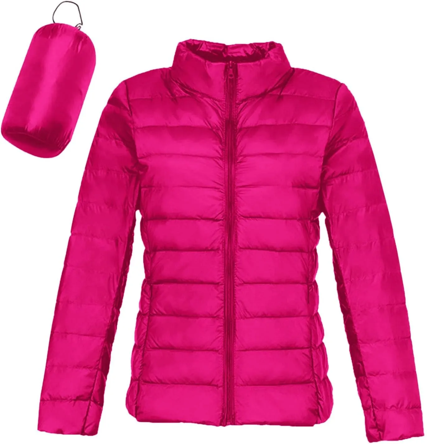 Women's Winter Down Long Jacket Thickened Puffer Warm Coat Warm Packable Down Jackets Slim Fit Hooded Jacket