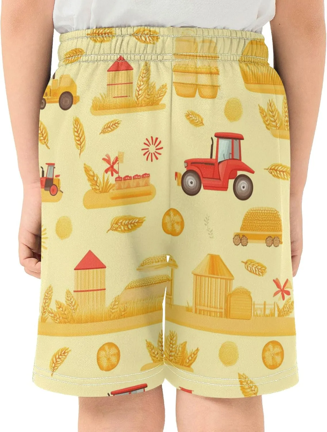 Youth Boys Cargo Shorts Lightweight Athletic Running Workout Shorts with Pockets