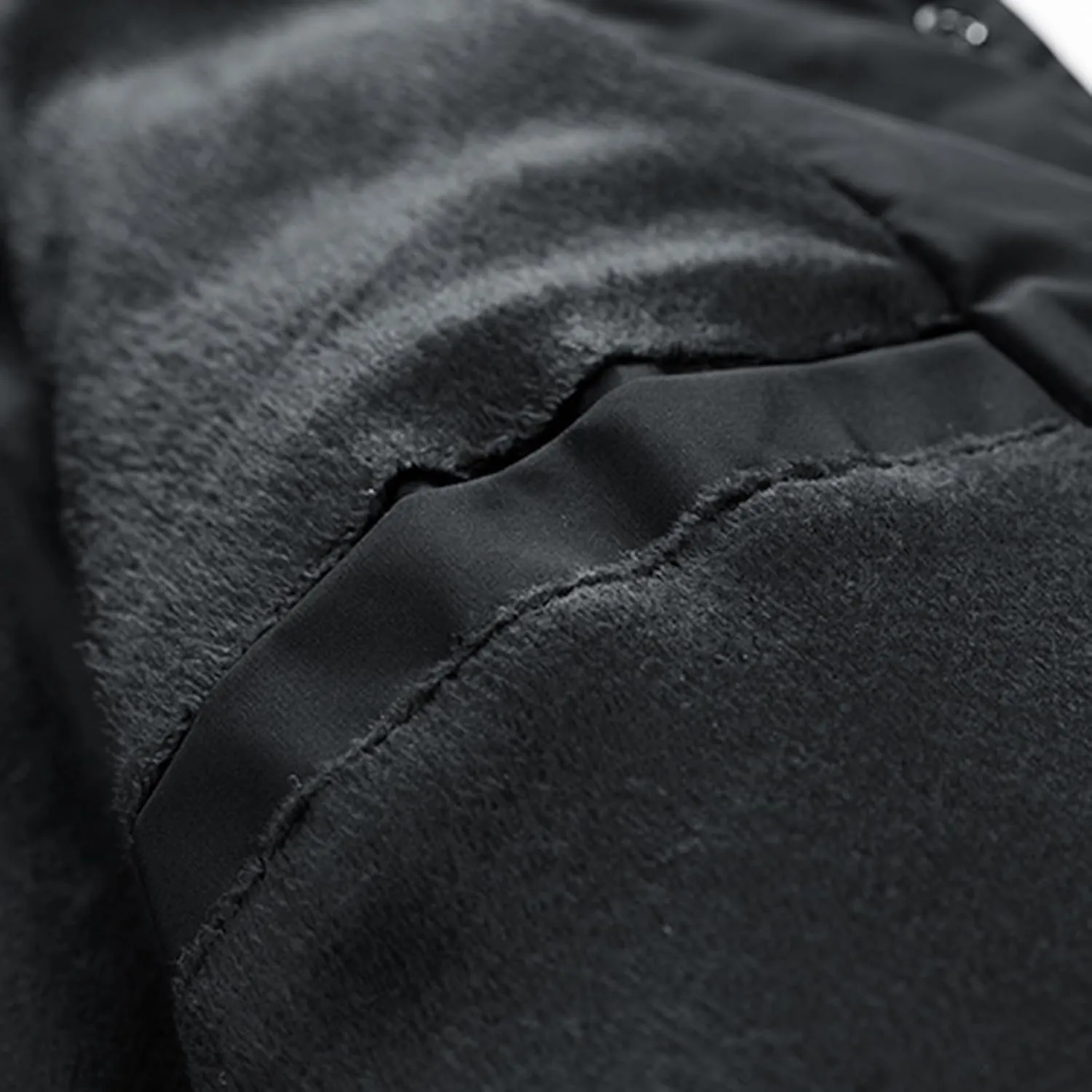 Zeiyignr Men's Padded Down Jackets Winter Button Down Fleece Outwear Casual Windproof Sherpa Lined Lightweight Puffer Coats